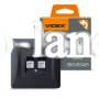 Розетка CAT6+CAT6 двойная компьютерная черный графит Videx Binera 